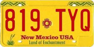 NM license plate 819TYQ