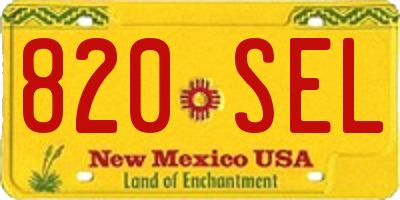 NM license plate 820SEL