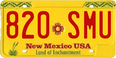 NM license plate 820SMU