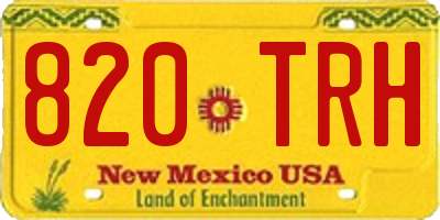 NM license plate 820TRH