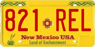 NM license plate 821REL