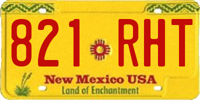 NM license plate 821RHT