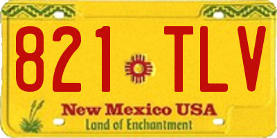 NM license plate 821TLV