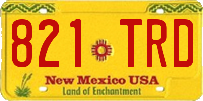 NM license plate 821TRD
