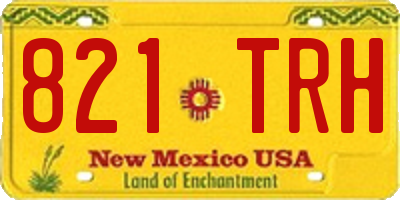 NM license plate 821TRH