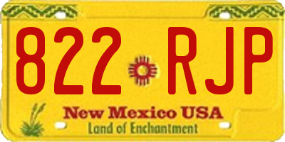 NM license plate 822RJP