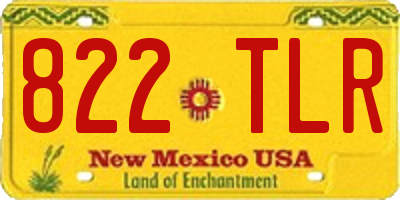 NM license plate 822TLR