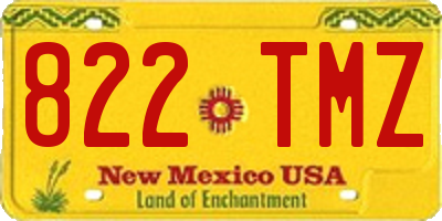 NM license plate 822TMZ