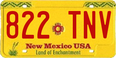 NM license plate 822TNV