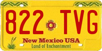 NM license plate 822TVG