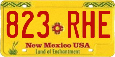 NM license plate 823RHE