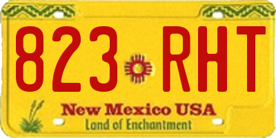 NM license plate 823RHT