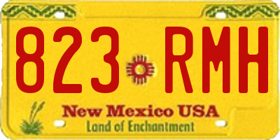 NM license plate 823RMH