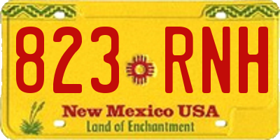 NM license plate 823RNH