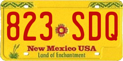 NM license plate 823SDQ