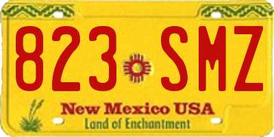 NM license plate 823SMZ