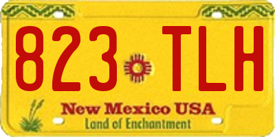 NM license plate 823TLH