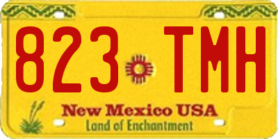 NM license plate 823TMH