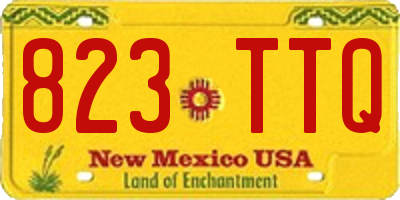 NM license plate 823TTQ