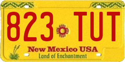 NM license plate 823TUT