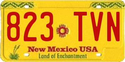 NM license plate 823TVN