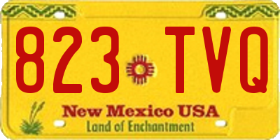 NM license plate 823TVQ