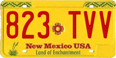 NM license plate 823TVV