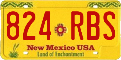 NM license plate 824RBS