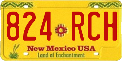 NM license plate 824RCH