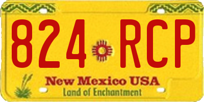 NM license plate 824RCP