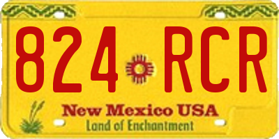 NM license plate 824RCR