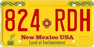 NM license plate 824RDH