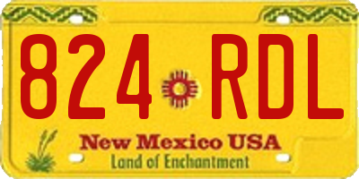 NM license plate 824RDL