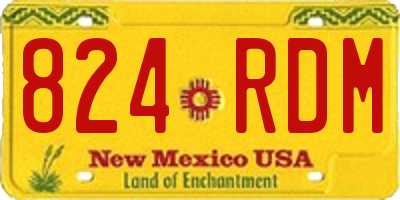 NM license plate 824RDM
