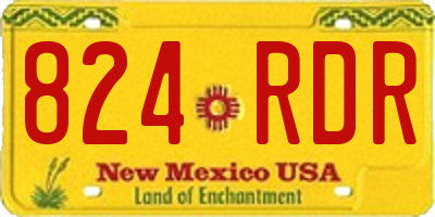 NM license plate 824RDR
