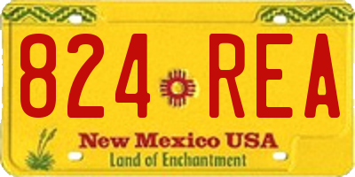NM license plate 824REA