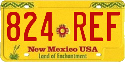 NM license plate 824REF