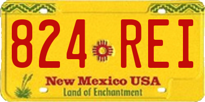 NM license plate 824REI