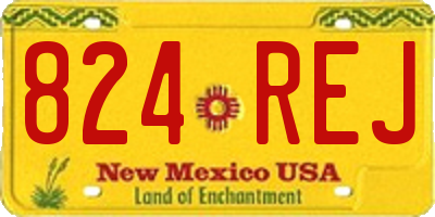 NM license plate 824REJ