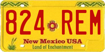 NM license plate 824REM