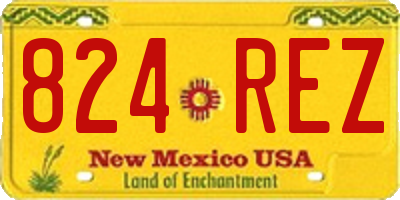 NM license plate 824REZ