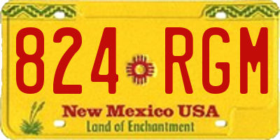 NM license plate 824RGM