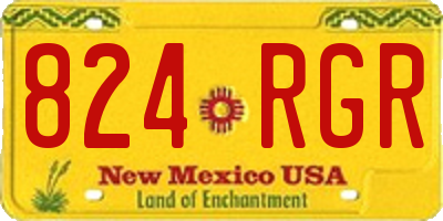 NM license plate 824RGR