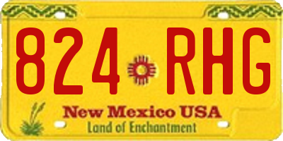 NM license plate 824RHG