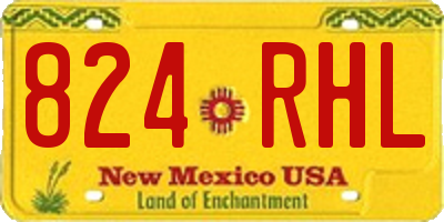 NM license plate 824RHL