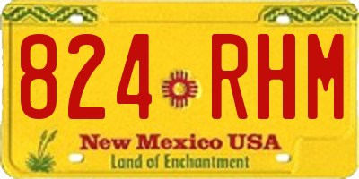 NM license plate 824RHM