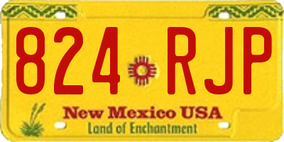 NM license plate 824RJP
