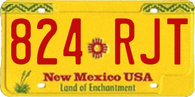 NM license plate 824RJT