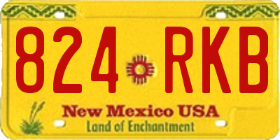 NM license plate 824RKB