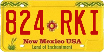 NM license plate 824RKI